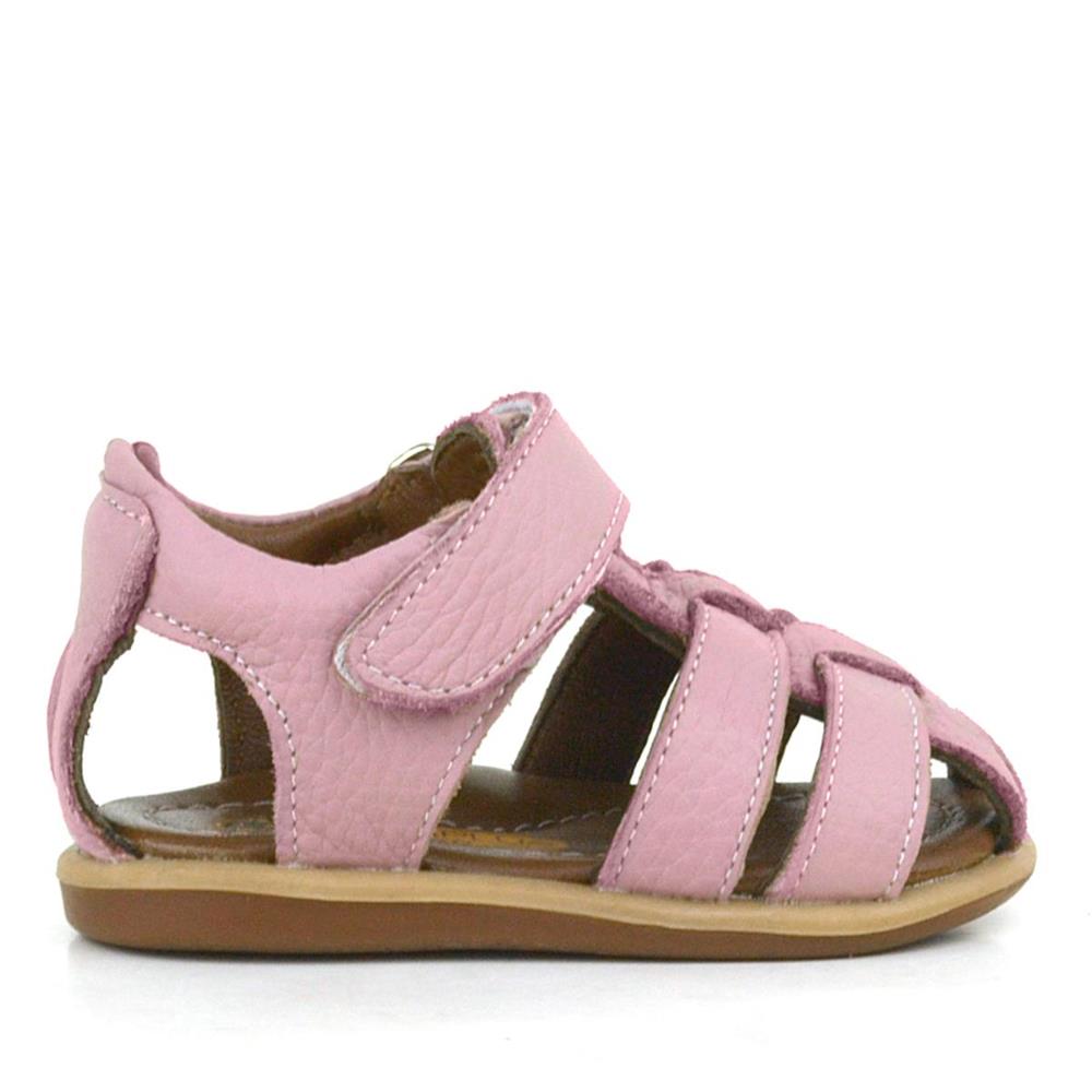 Rakerplus Hakiki Deri Pembe Yumuşak Bebek Sandalet Ayakkabı