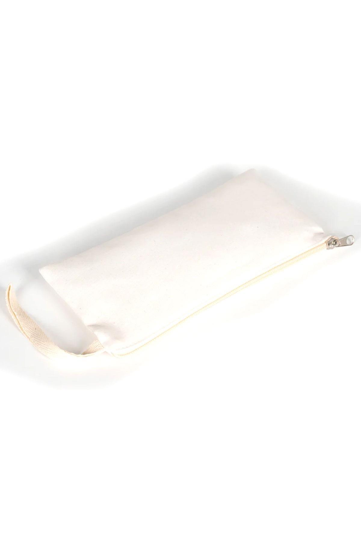 Rakerplus Krem 21x10 cm Fermuarlı Gabardin Kumaş Kalemlik