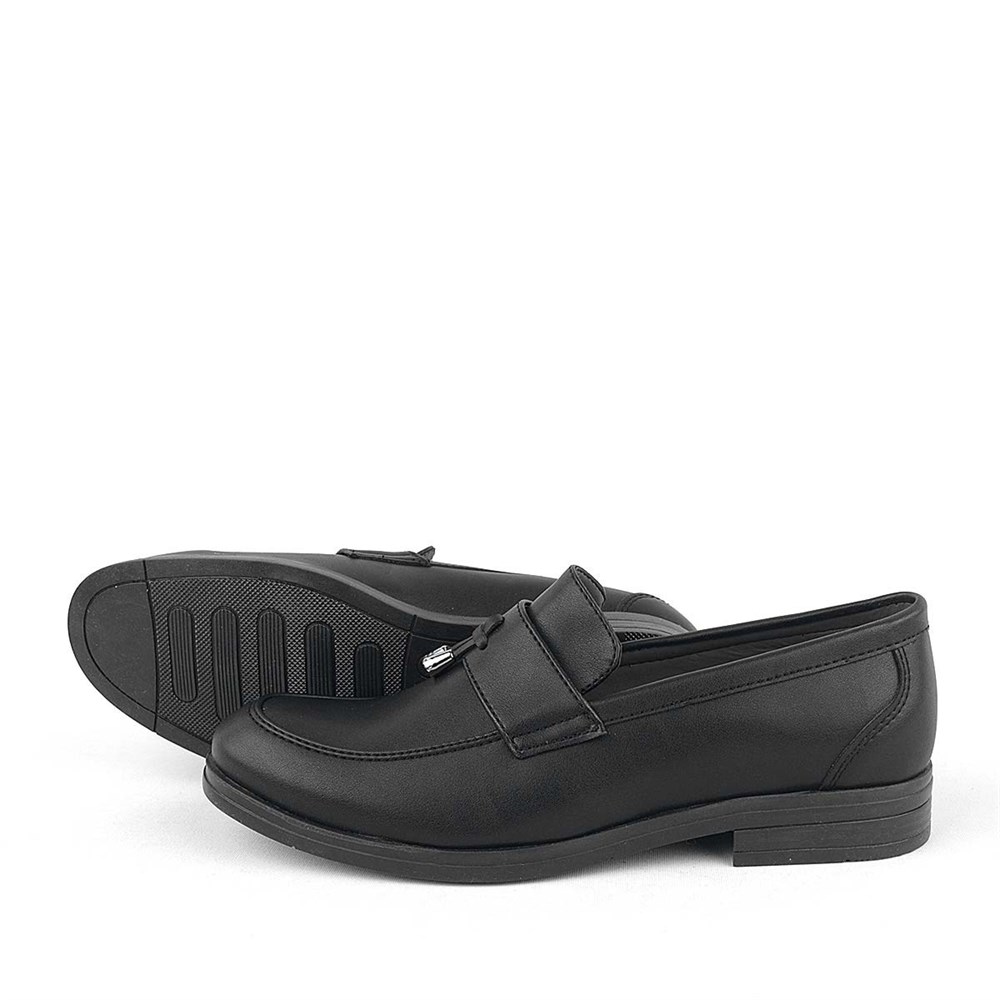 Rakerplus Loafer Siyah Erkek Klasik Çocuk Ayakkabı