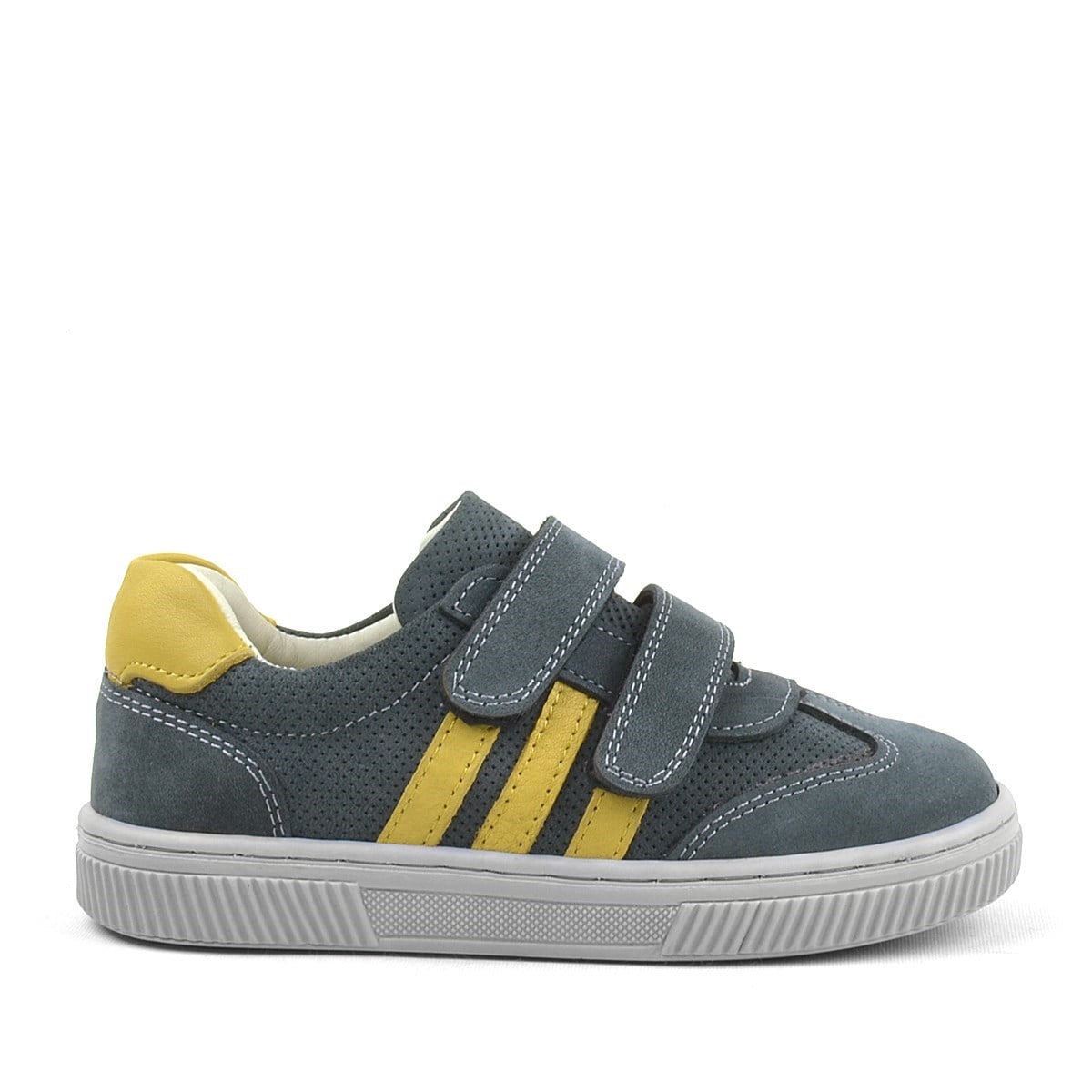 Rakerplus Paw Hakiki Deri Gri Cırtlı Çocuk Spor Ayakkabı Sneaker