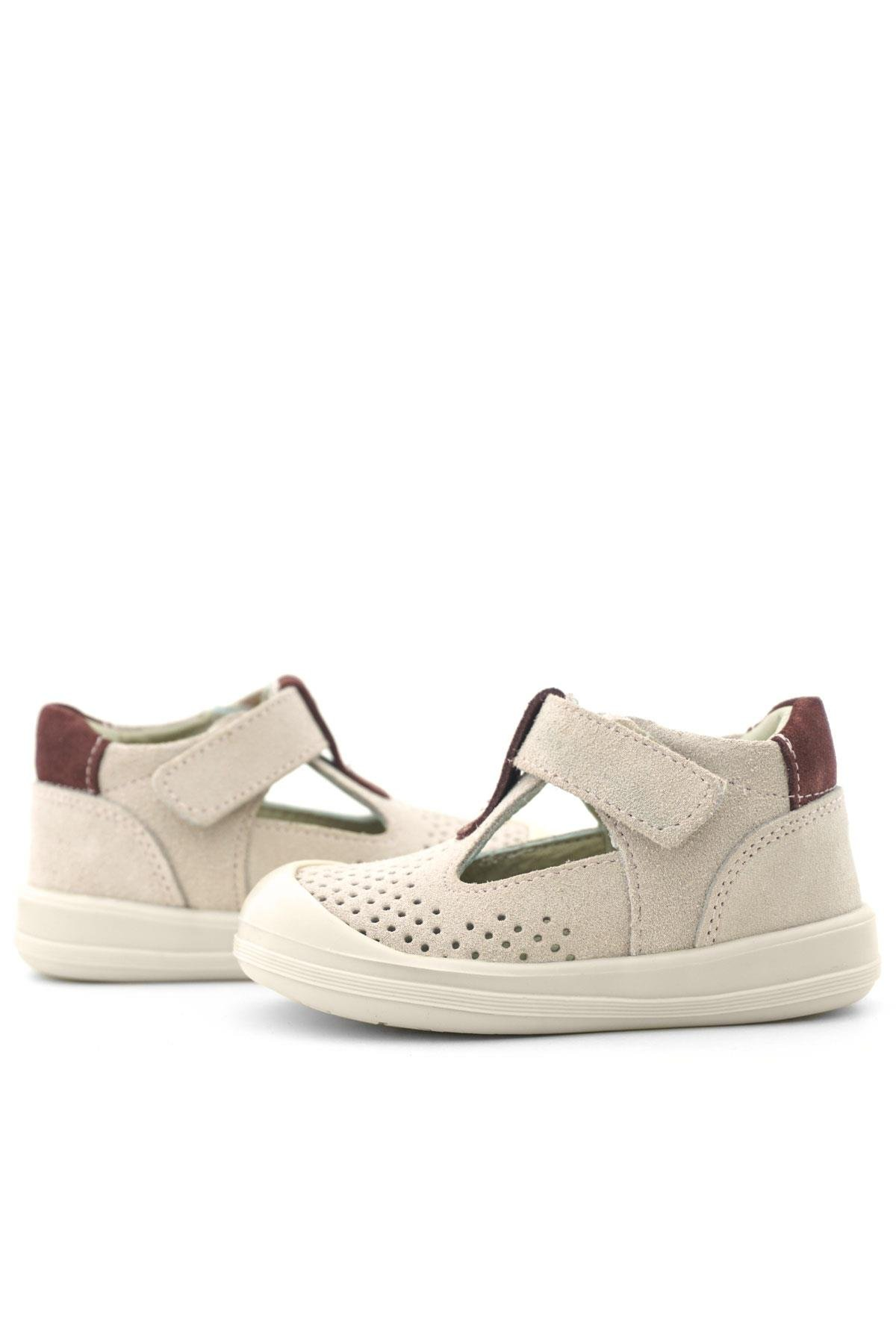 Rakerplus Shaun Hakiki Deri Lila Mor Cırtlı Anatomik Bebek Sandalet