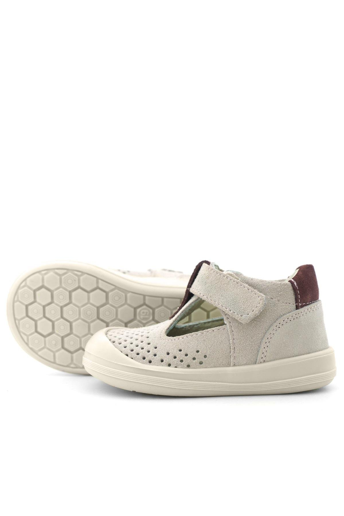 Rakerplus Shaun Hakiki Deri Lila Mor Cırtlı Anatomik Bebek Sandalet