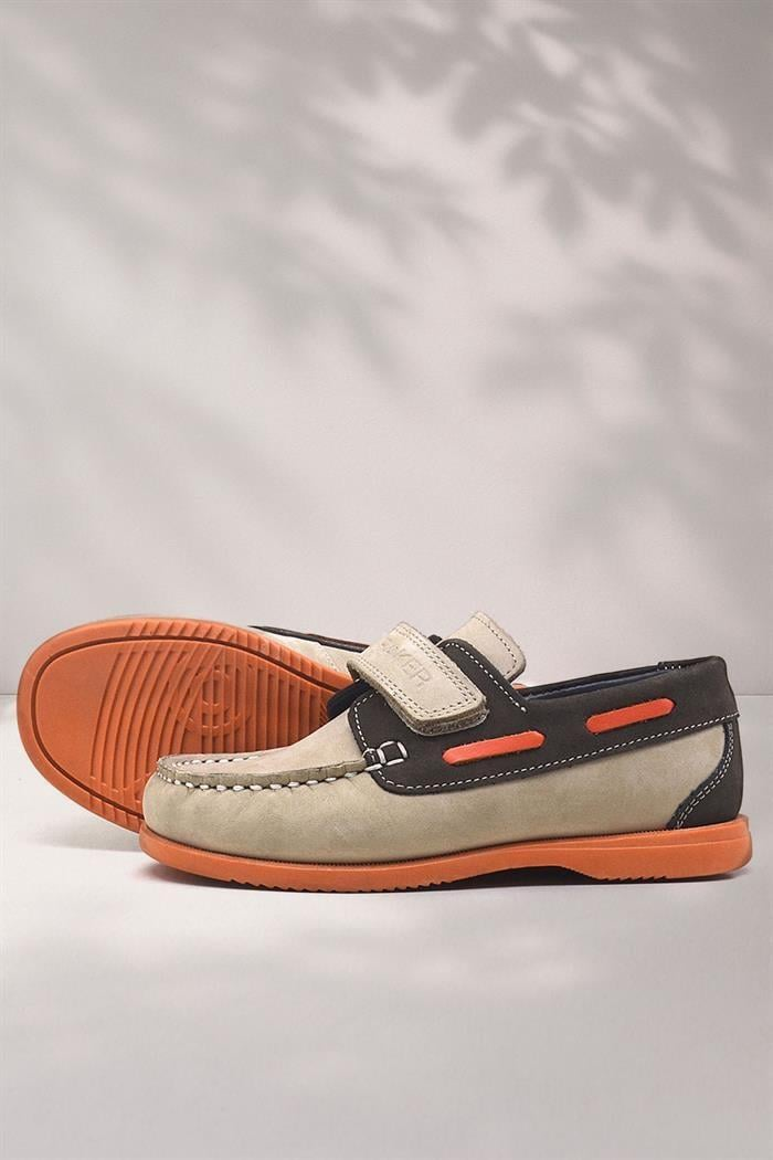 Rakerplus Simurg Hakiki Deri Kum Kahve Günlük Erkek Çocuk Ayakkabı