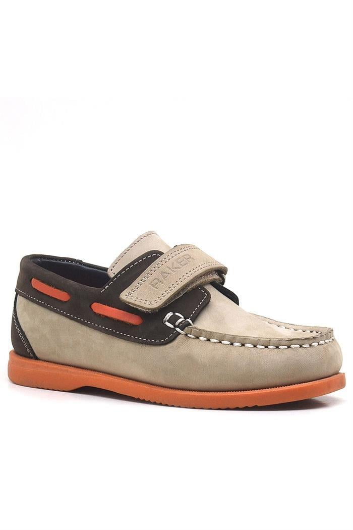 Rakerplus Simurg Hakiki Deri Kum Kahve Günlük Erkek Çocuk Ayakkabı