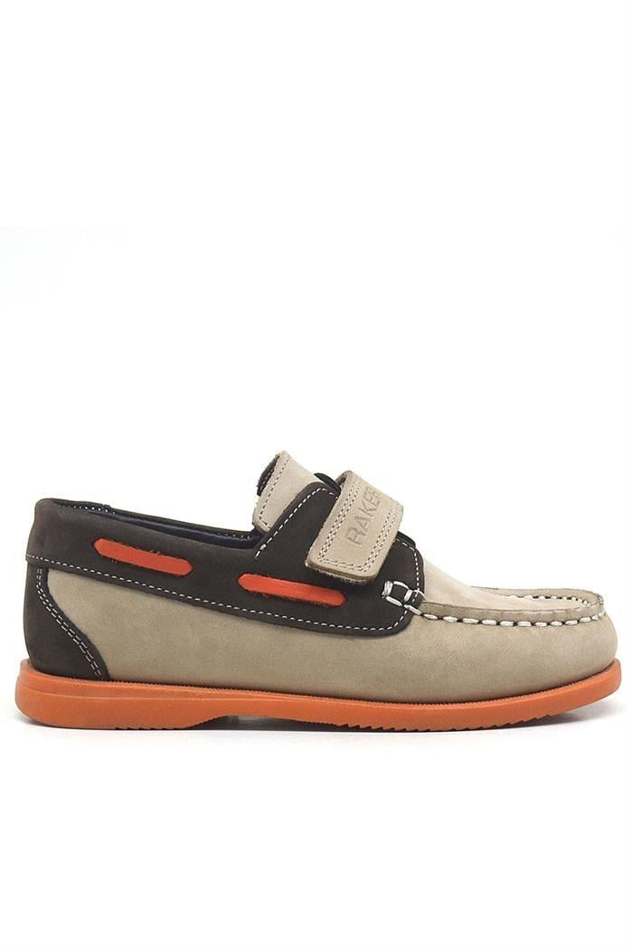 Rakerplus Simurg Hakiki Deri Kum Kahve Günlük Erkek Çocuk Ayakkabı