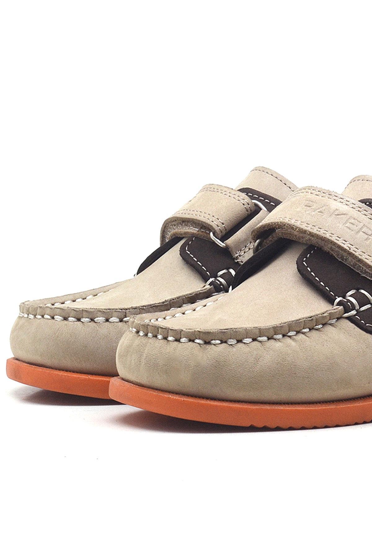 Rakerplus Simurg Hakiki Deri Kum Rengi Günlük Erkek Çocuk Ayakkabı