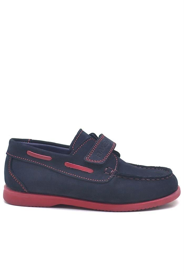 Rakerplus Simurg Hakiki Deri Lacivert Cırtlı Spor Erkek Çocuk Ayakkabı