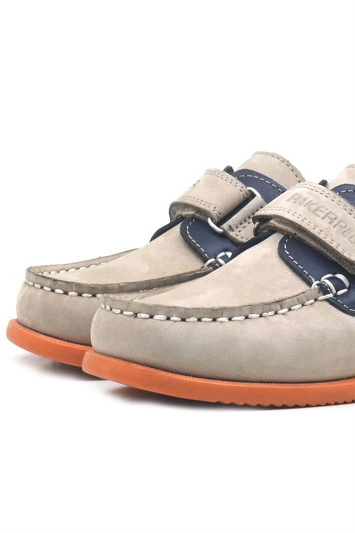 Rakerplus Simurg Hakiki Deri Lacivert Kum Rengi Erkek Çocuk Ayakkabı