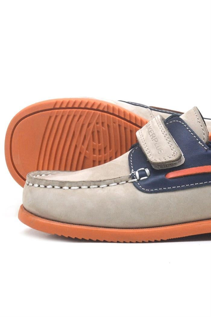 Rakerplus Simurg Hakiki Deri Lacivert Kum Rengi Erkek Çocuk Ayakkabı