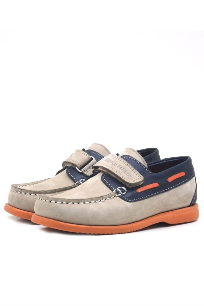 Rakerplus Simurg Hakiki Deri Lacivert Kum Rengi Erkek Çocuk Ayakkabı