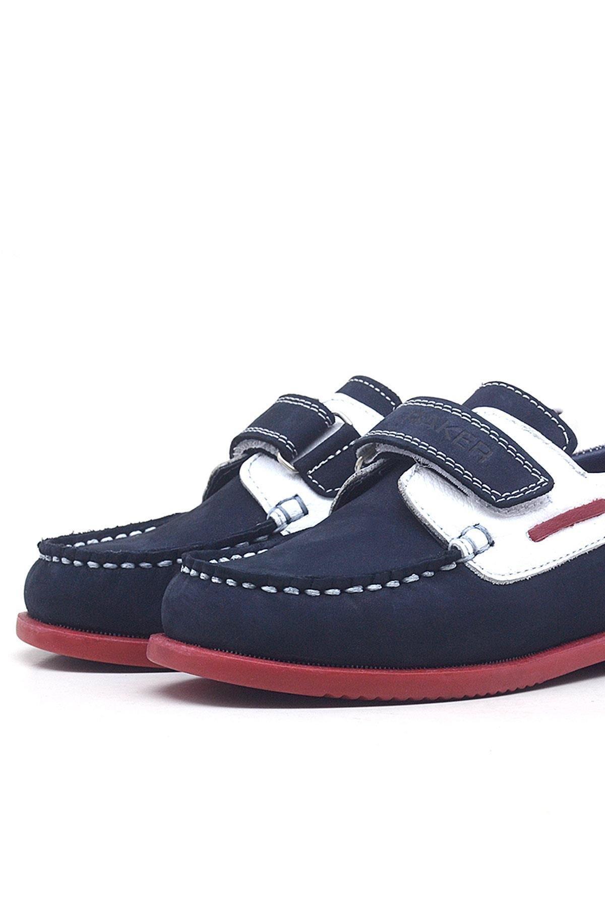 Rakerplus Simurg Hakiki Deri Lacivert Spor Erkek Çocuk Ayakkabı