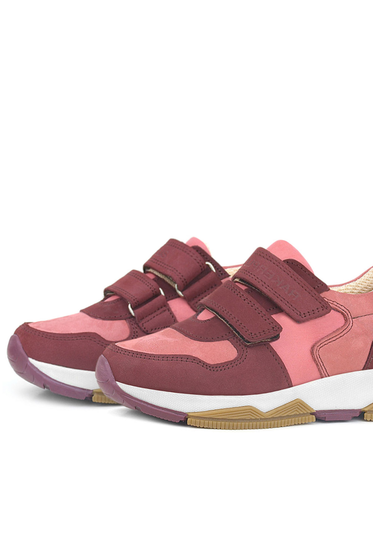 Rakerplus Hakiki Deri Bordo Pembe Kız Çocuk Sneakers Spor Ayakkabı