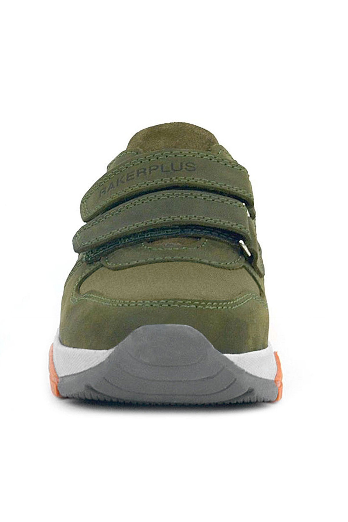 Rakerplus Hakiki Deri Haki Turuncu Sarı Çocuk Sneakers Spor Ayakkabı