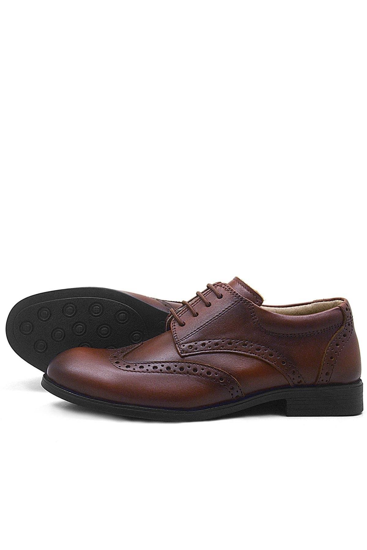 Rakerplus Titan Hakiki Deri Taba Klasik Erkek Çocuk Ayakkabısı