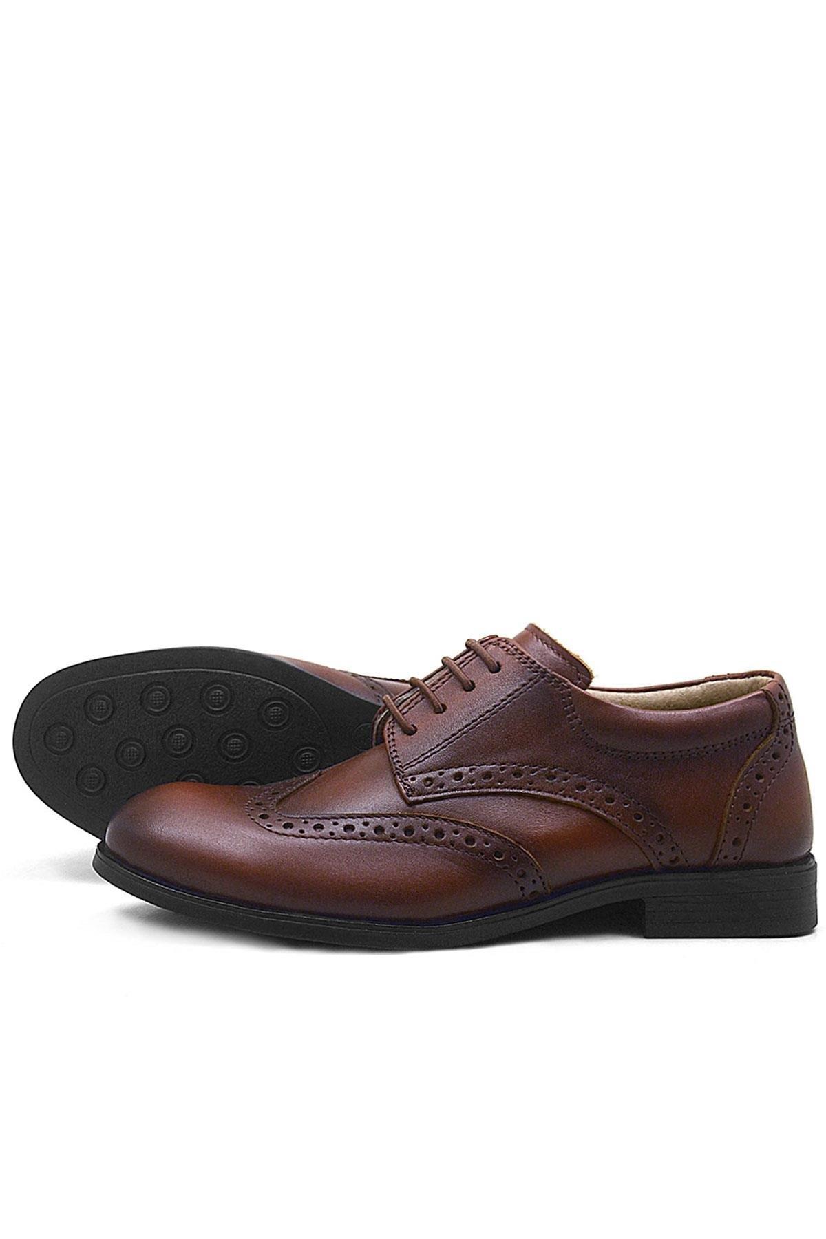 Rakerplus Titan Hakiki Deri Taba Klasik Erkek Çocuk Ayakkabısı