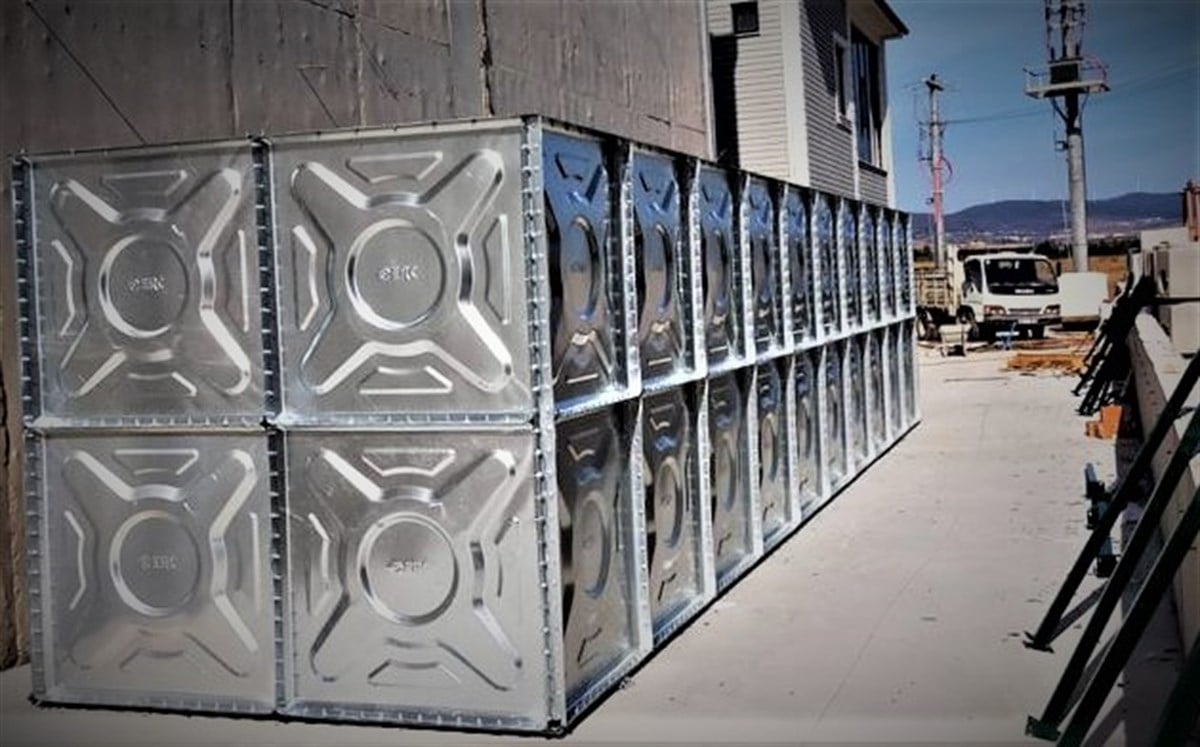 Galvanizli Modüler Su Deposu