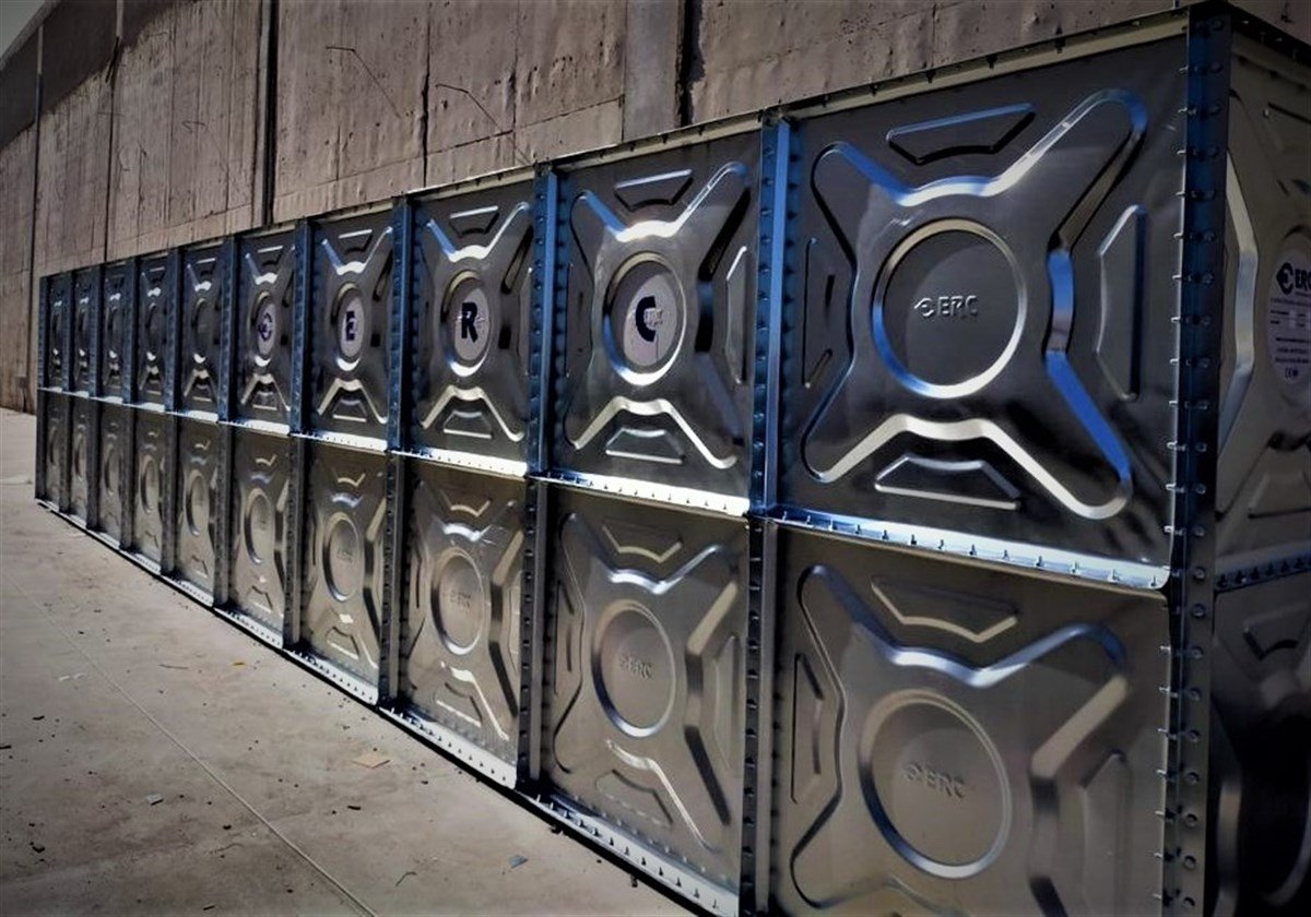 Galvanizli Modüler Su Deposu