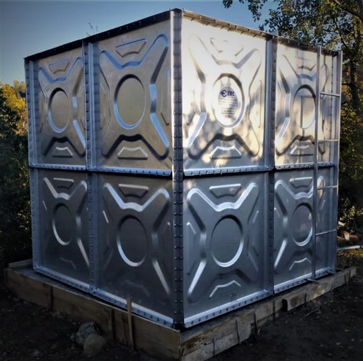 Galvanizli Modüler Su Deposu