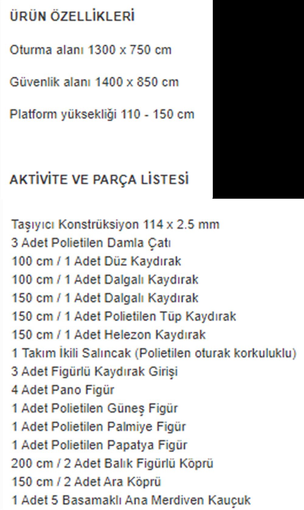 Metal Çocuk Oyun Parkı 