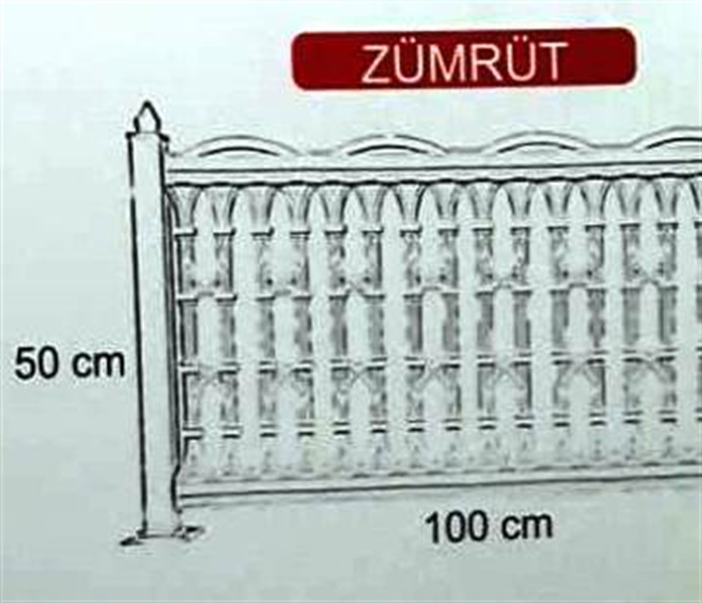 Plastik Ferforje Çit Takımı