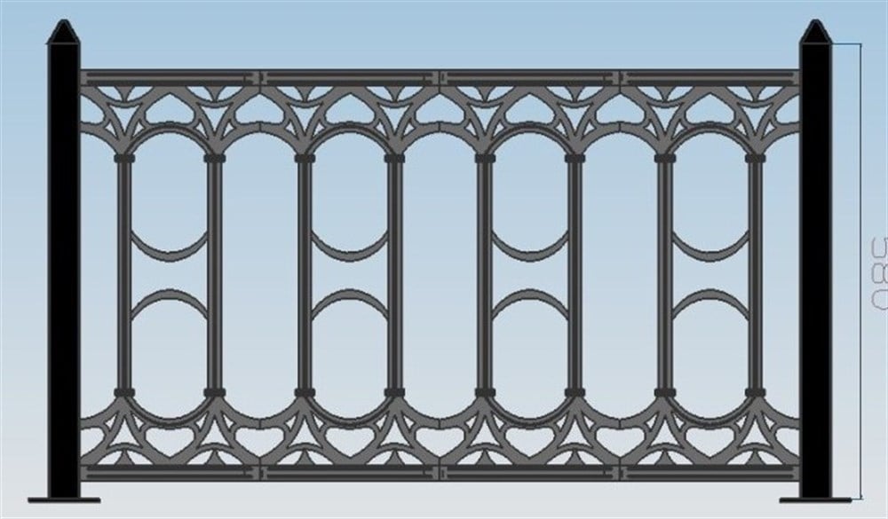 Plastik Ferforje Çit Takımı