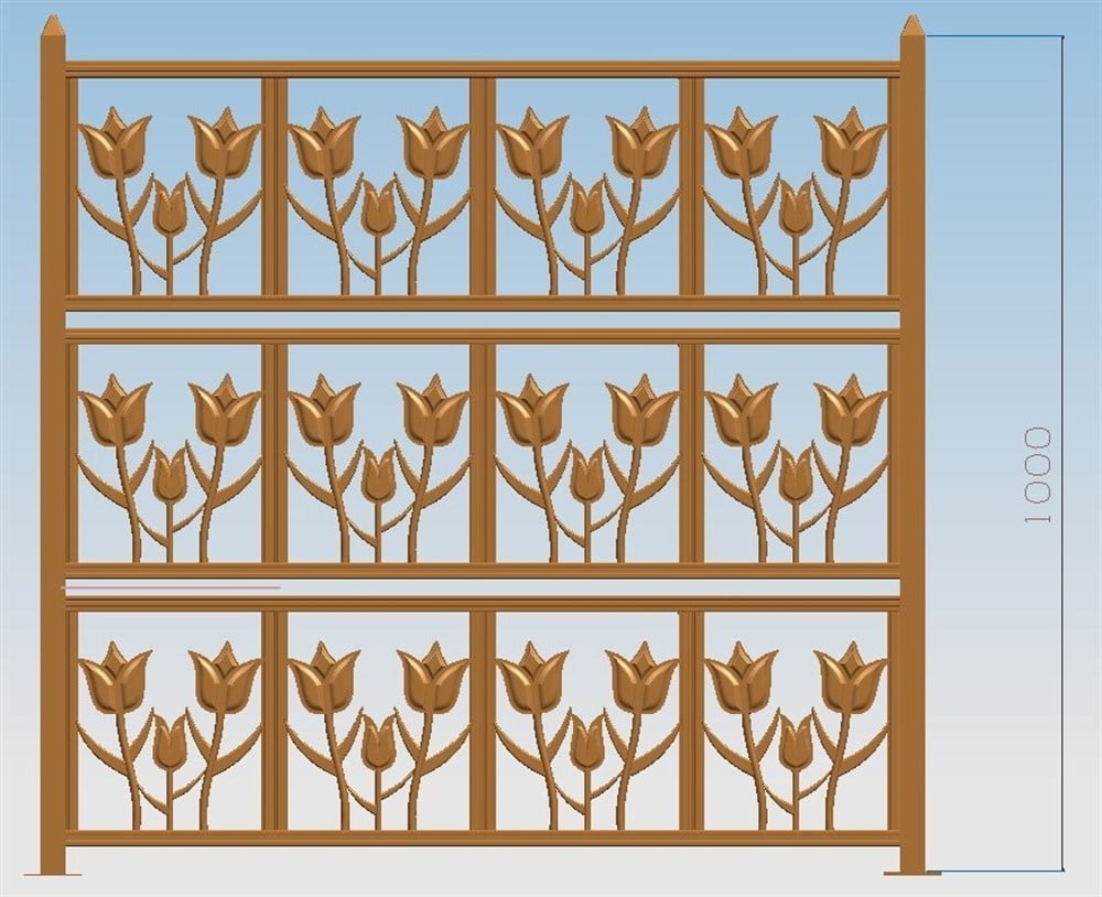 Plastik Ferforje Çit Takımı