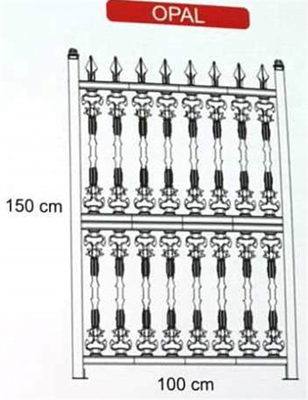 Plastik Ferforje Çit Takımı