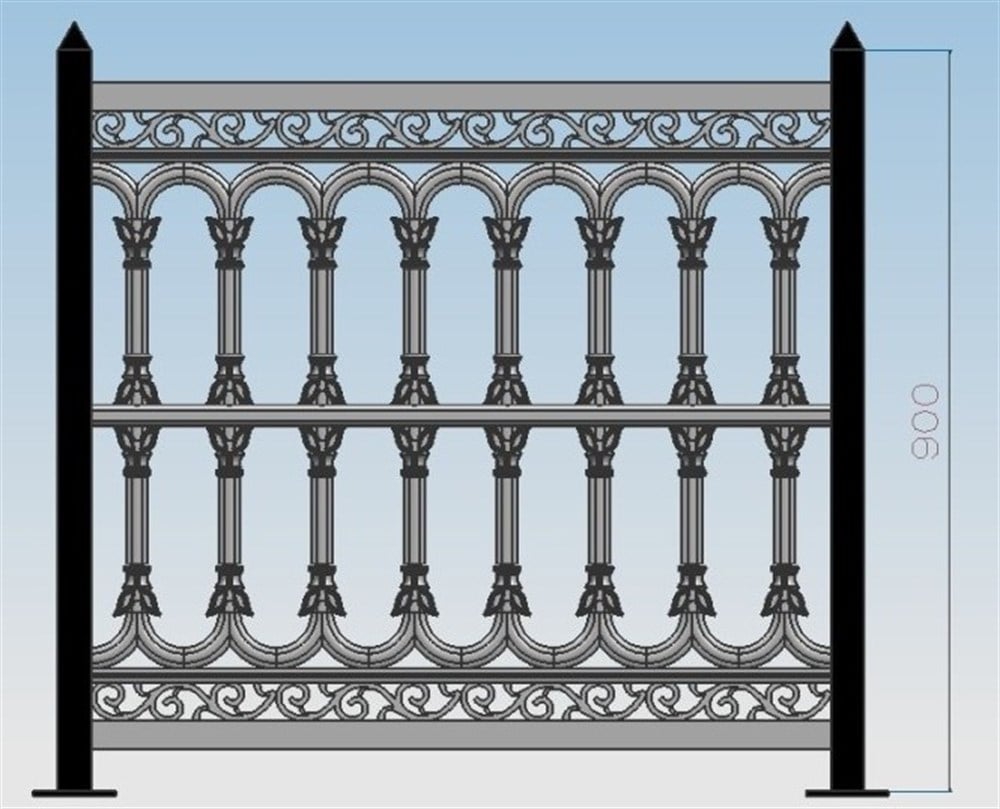 Plastik Ferforje Çit Takımı