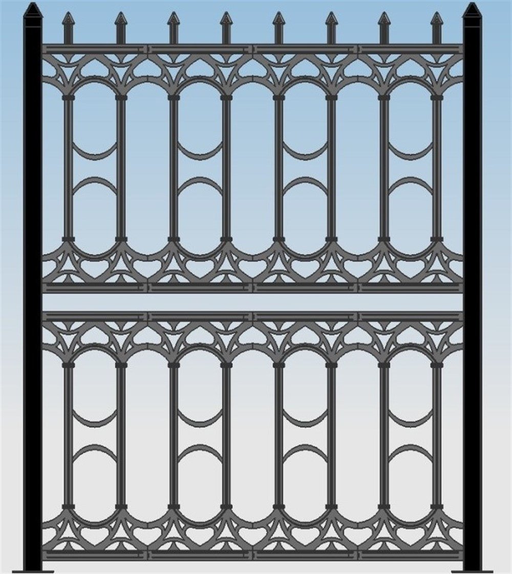 Plastik Ferforje Çit Takımı