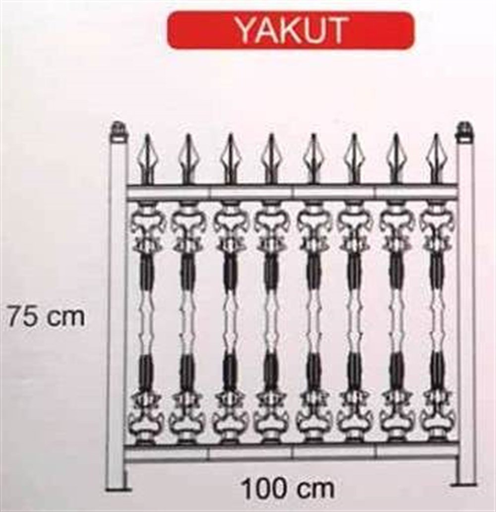 Plastik Ferforje Çit Takımı