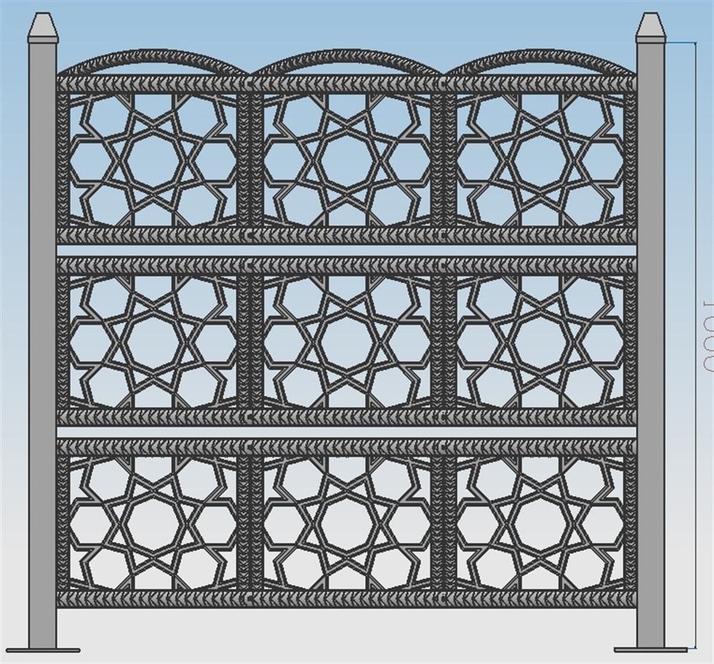 Plastik Ferforje Çit Takımı
