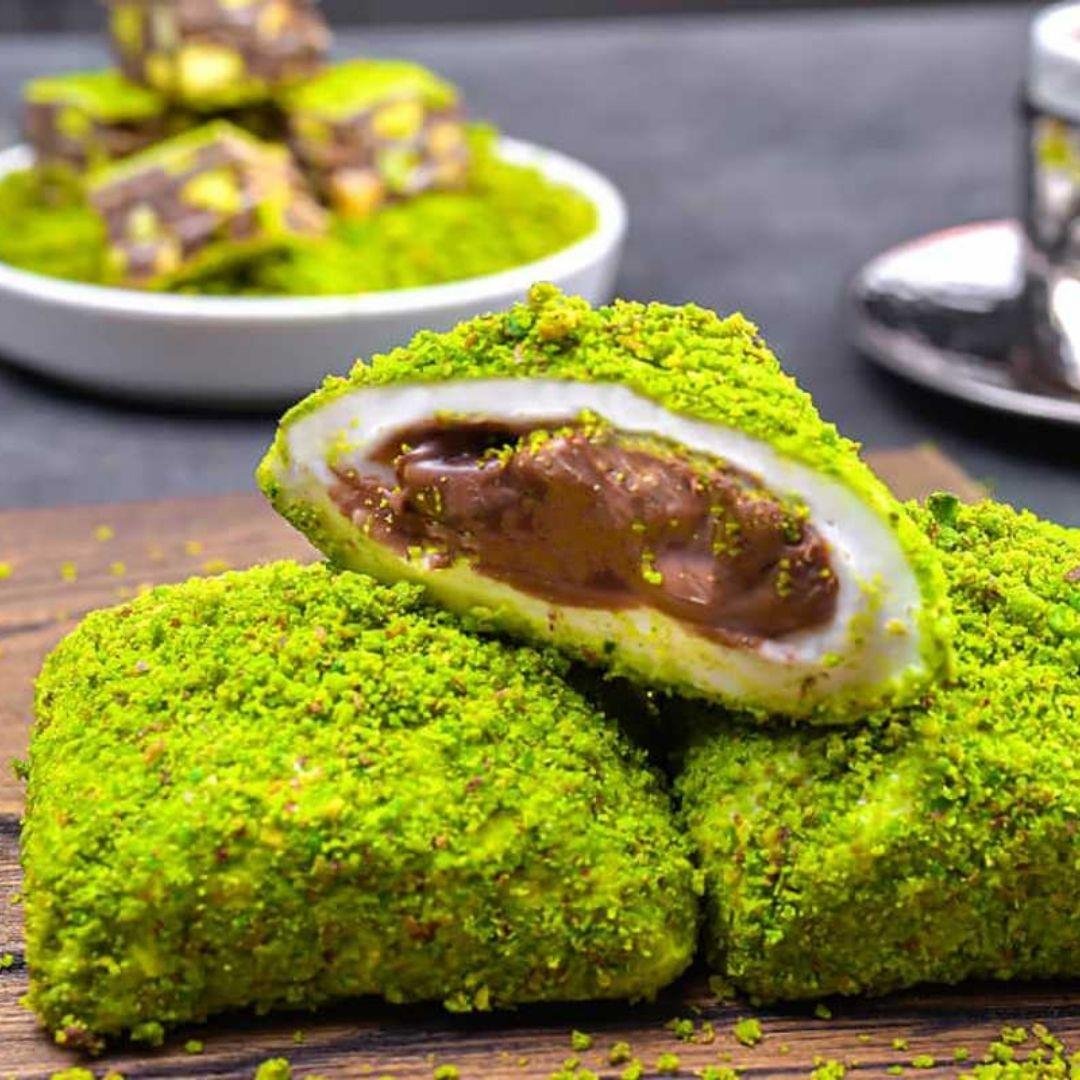 Bol Antep Fıstıklı İçi Çikolatalı Bohça Lokum - 500 Gr