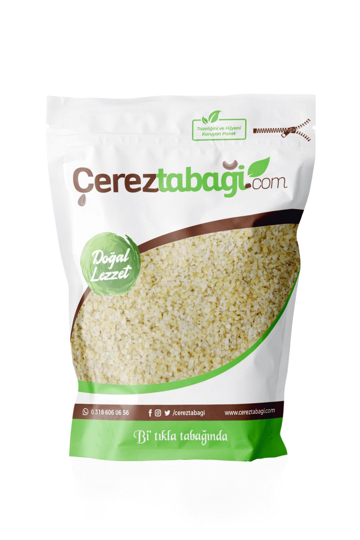 İnce Esmer Çiğ Köftelik Bulgur - 1 Kg
