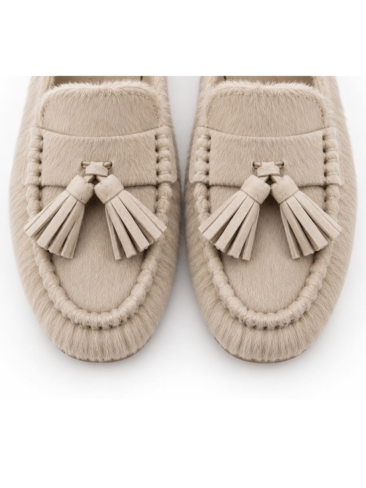 BEIGE TASSEL LOAFER