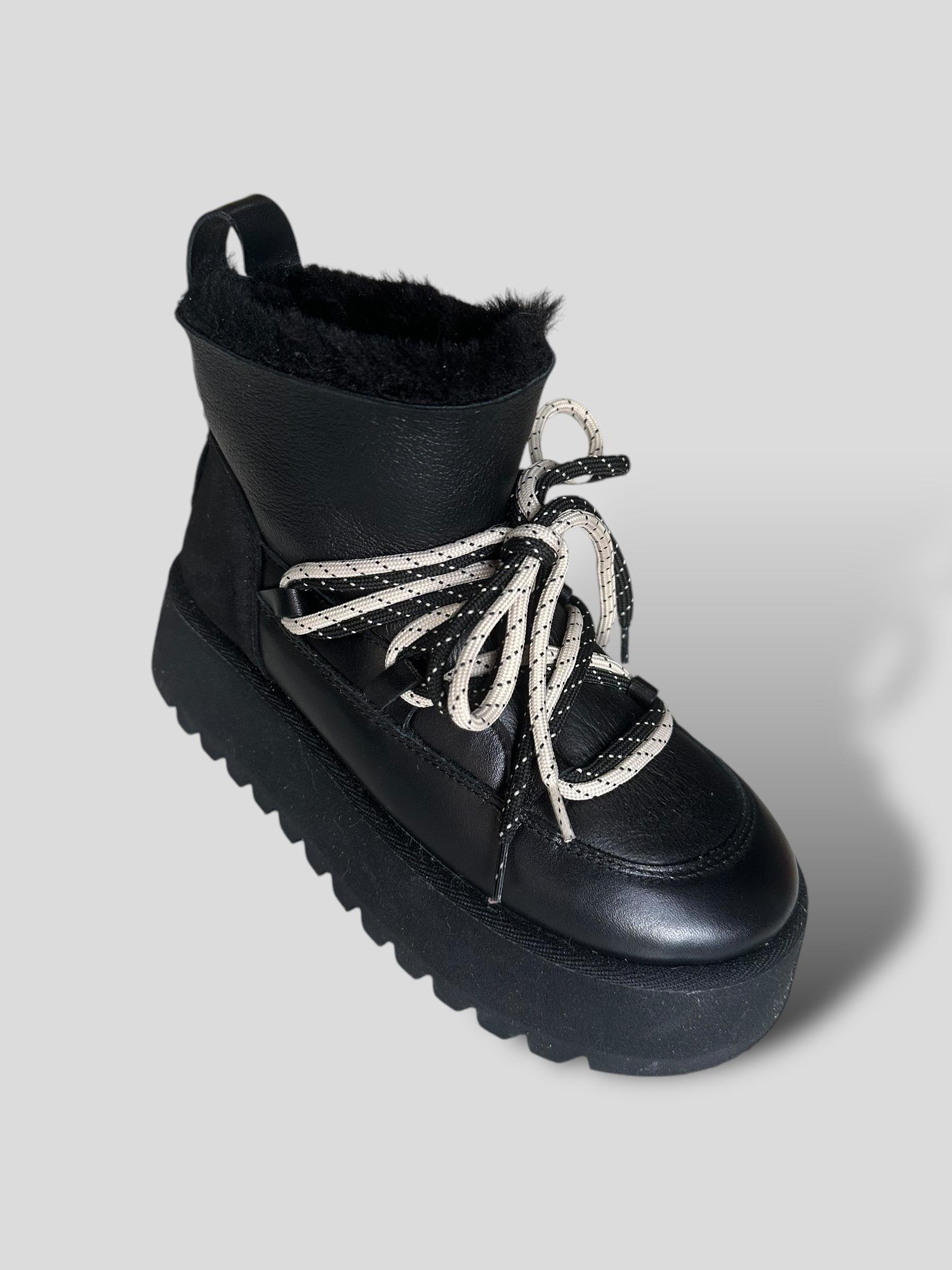 GIA PLATFORM ALL BLACK BOOT PRE-ORDER