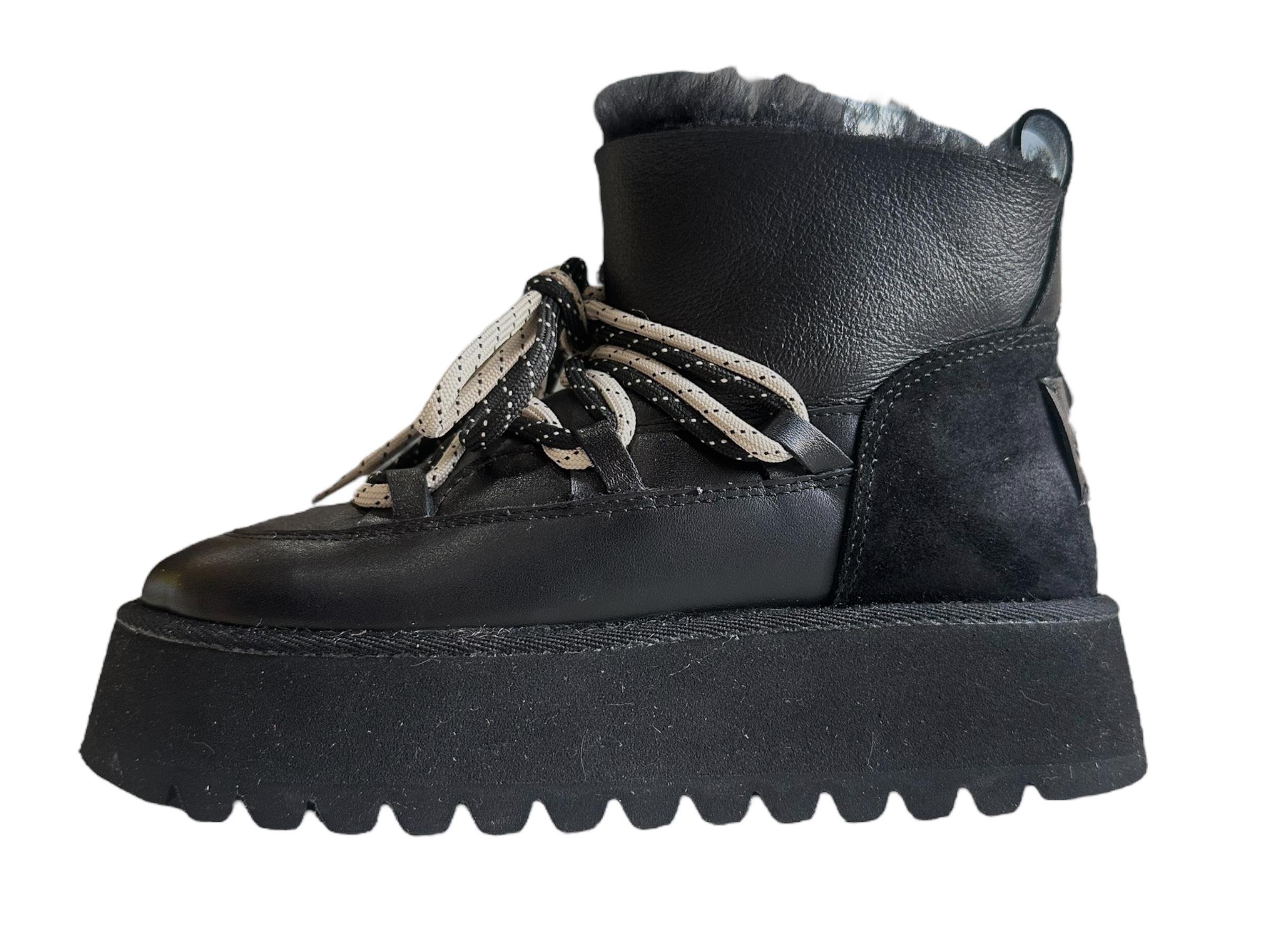 GIA PLATFORM ALL BLACK BOOT PRE-ORDER