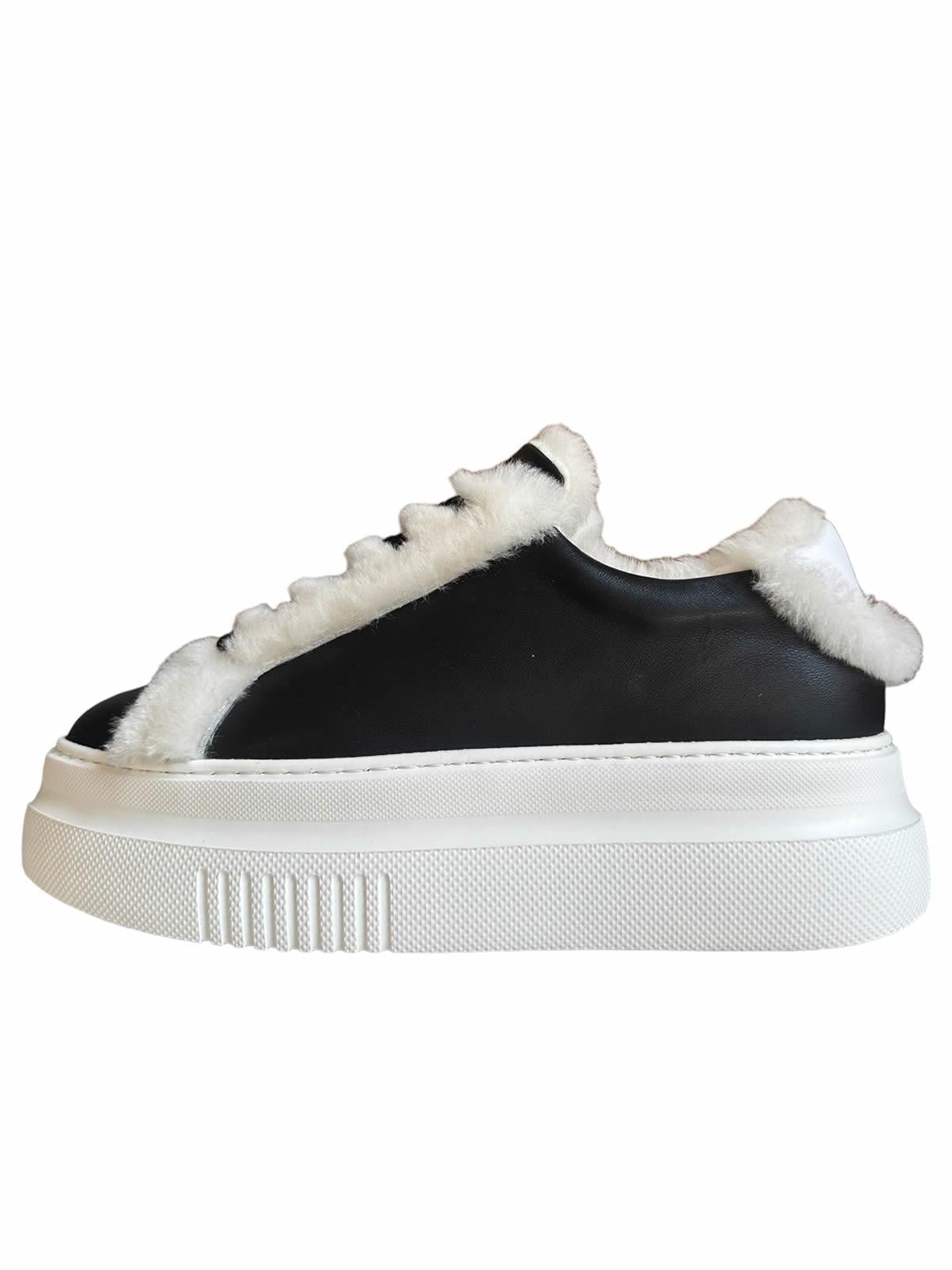 LETTERA SHEARLING BLACK&WHITE