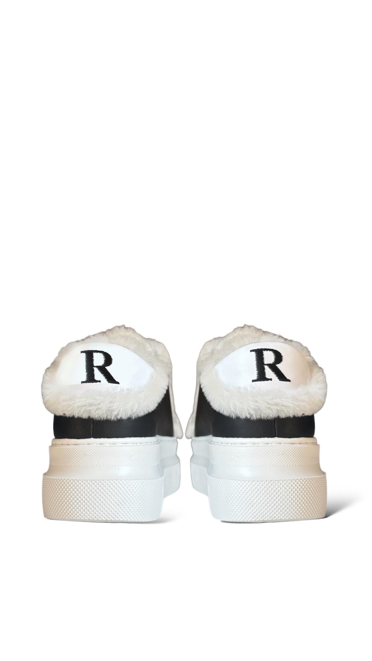 LETTERA SHEARLING BLACK&WHITE