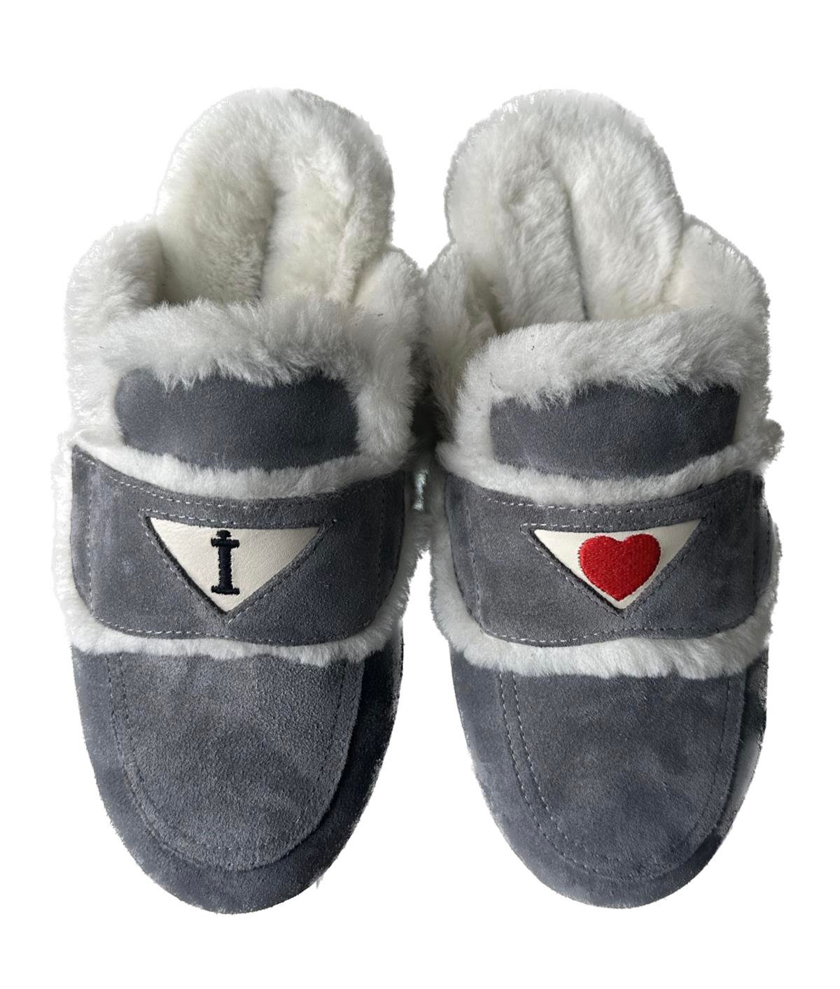 PERSONALIZED LOU LOU SHEARLING MULE FOSSIL
