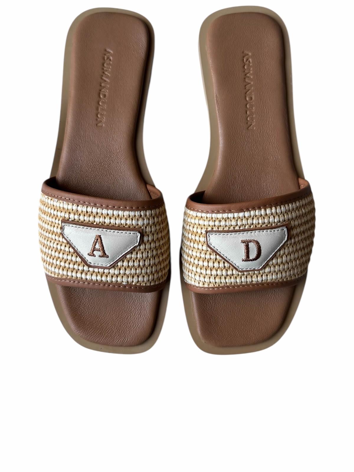 PERSONALIZED RAFFIA SLIDES