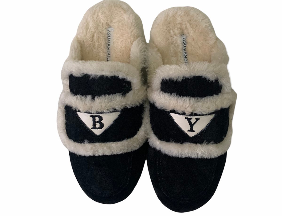 SHEARLING MULE LOULOU BLACK