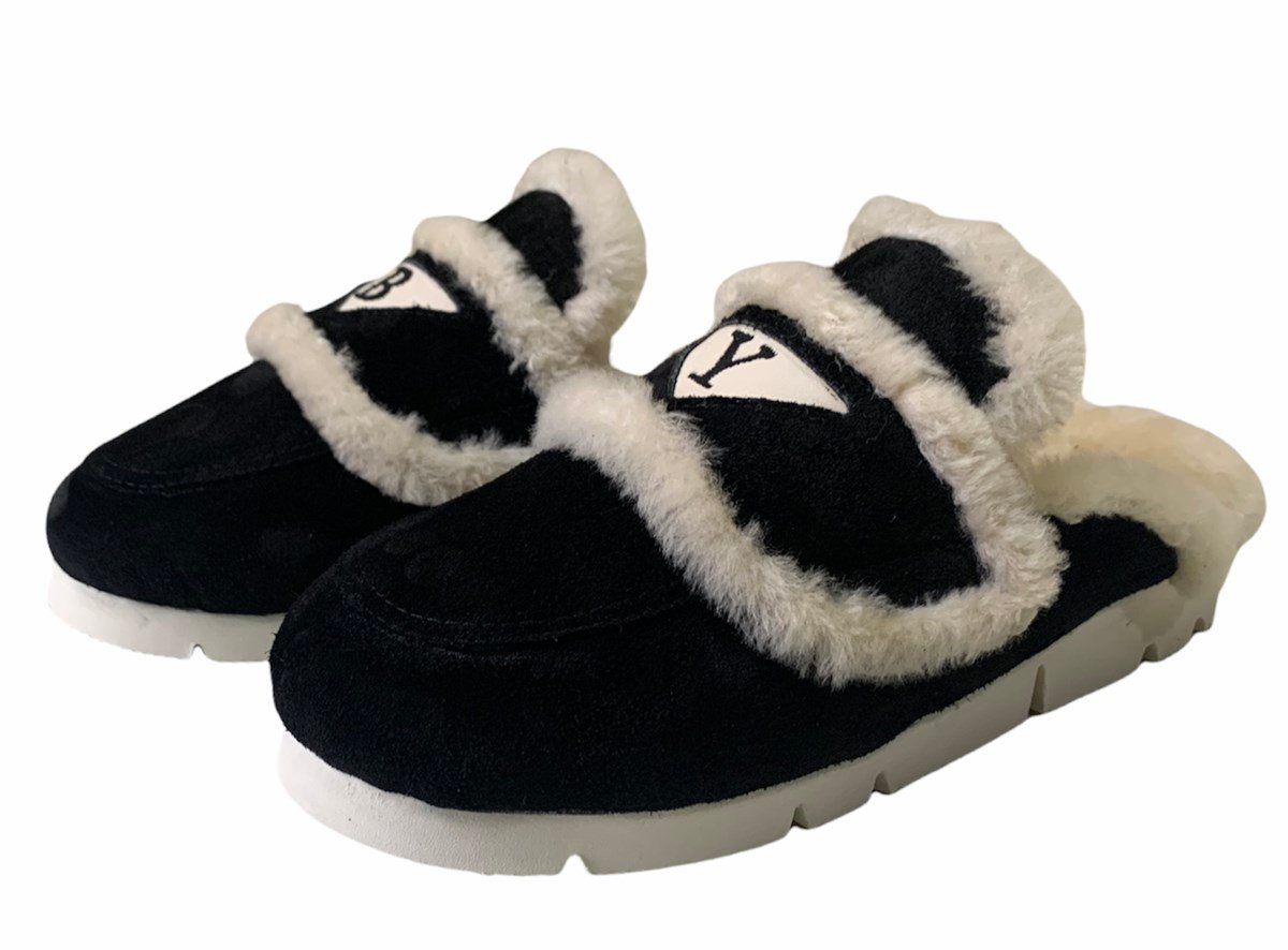 SHEARLING MULE LOULOU BLACK