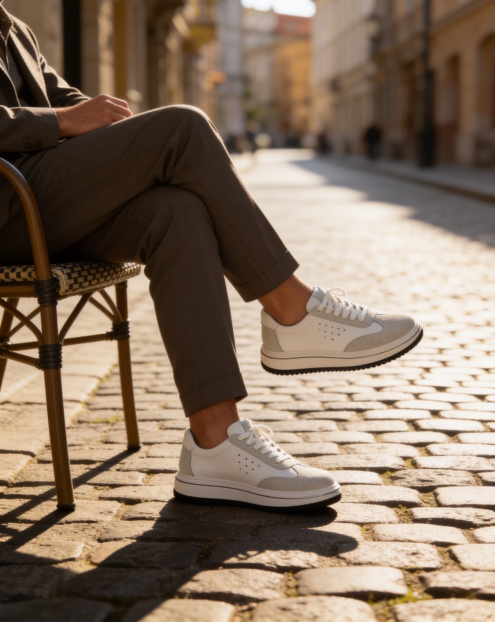  Hnt  1882 Premium Beyaz   İçi Dışı Hakiki Deri Erkek Sneakers 