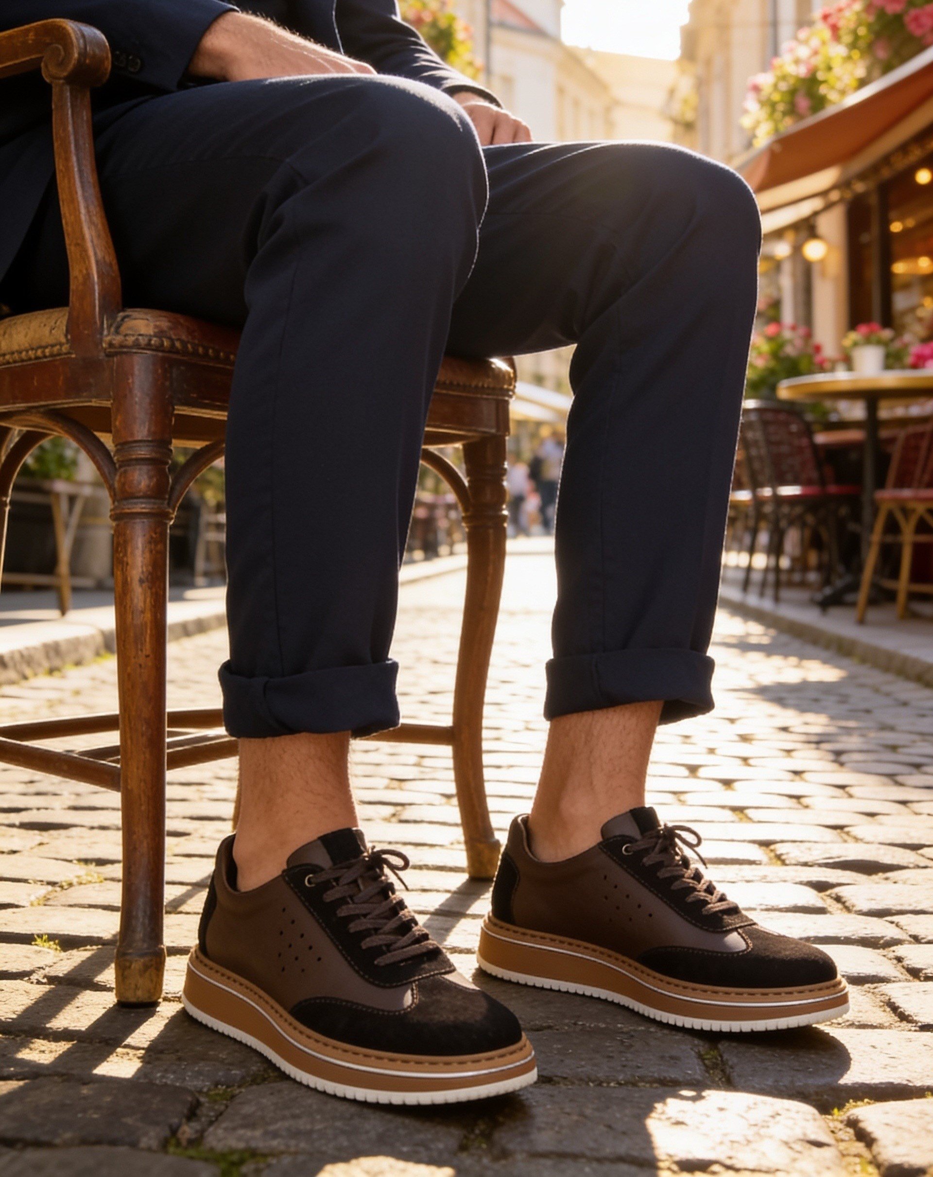  Hnt 1882 Premium Kahverengi Bal Taban  İçi Dışı Hakiki Deri Erkek Sneakers 