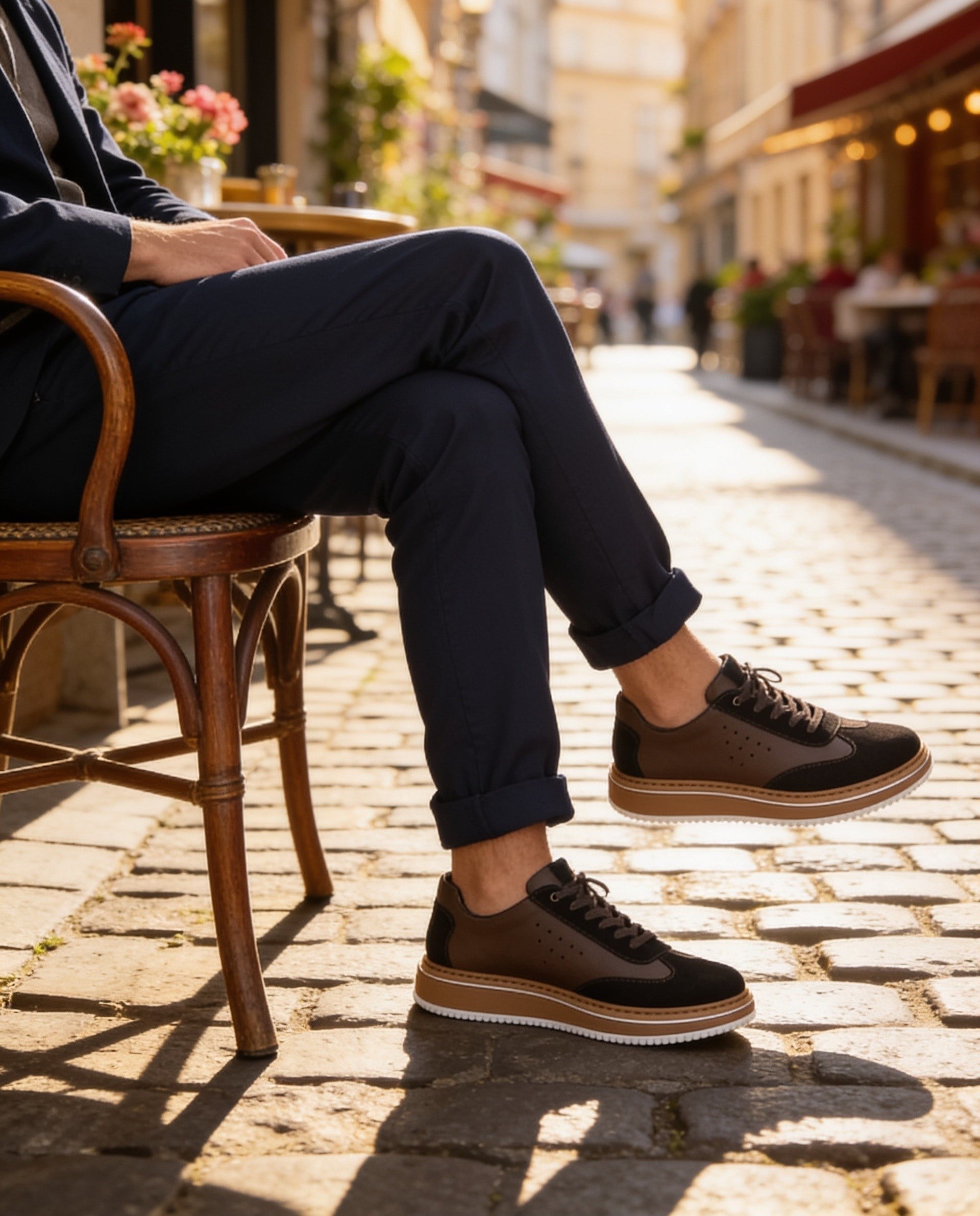  Hnt 1882 Premium Kahverengi Bal Taban  İçi Dışı Hakiki Deri Erkek Sneakers 