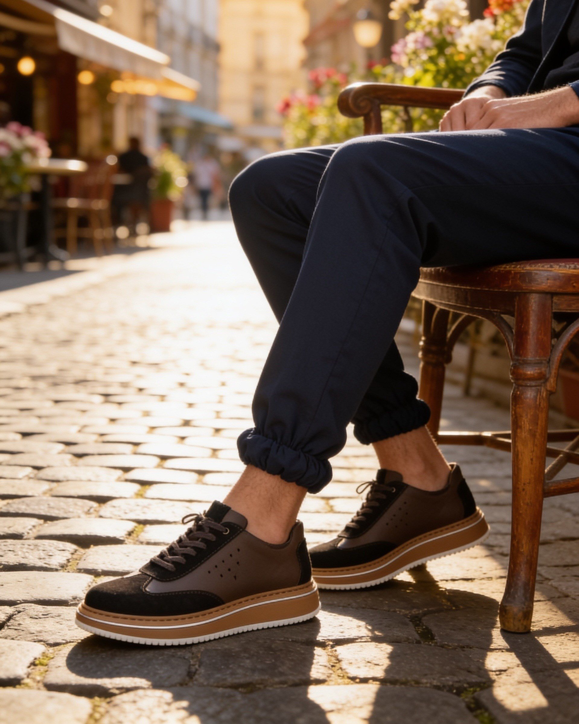  Hnt 1882 Premium Kahverengi Bal Taban  İçi Dışı Hakiki Deri Erkek Sneakers 