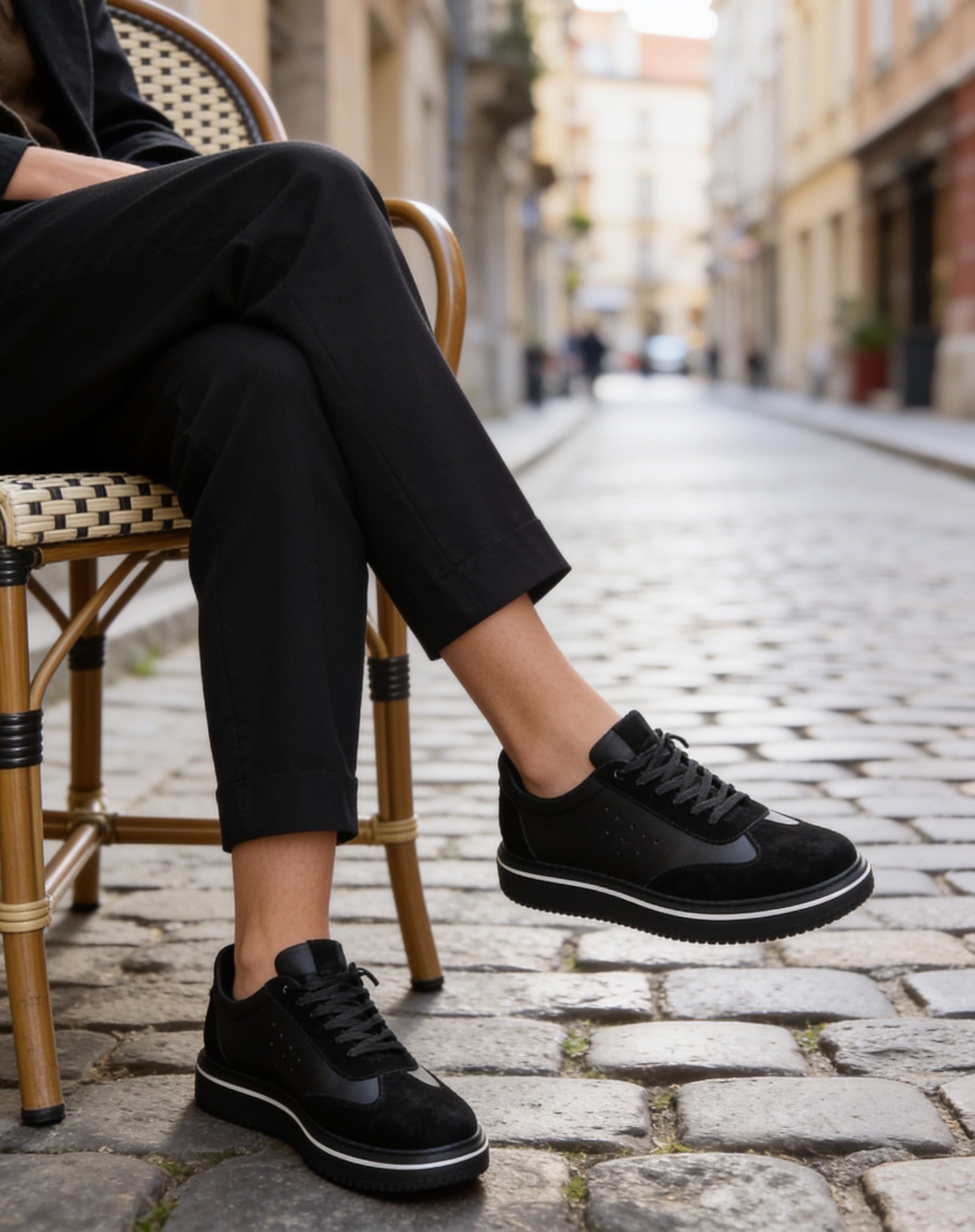  Hnt 1882 Premium Siyah  İçi Dışı Hakiki Deri Erkek Sneakers 