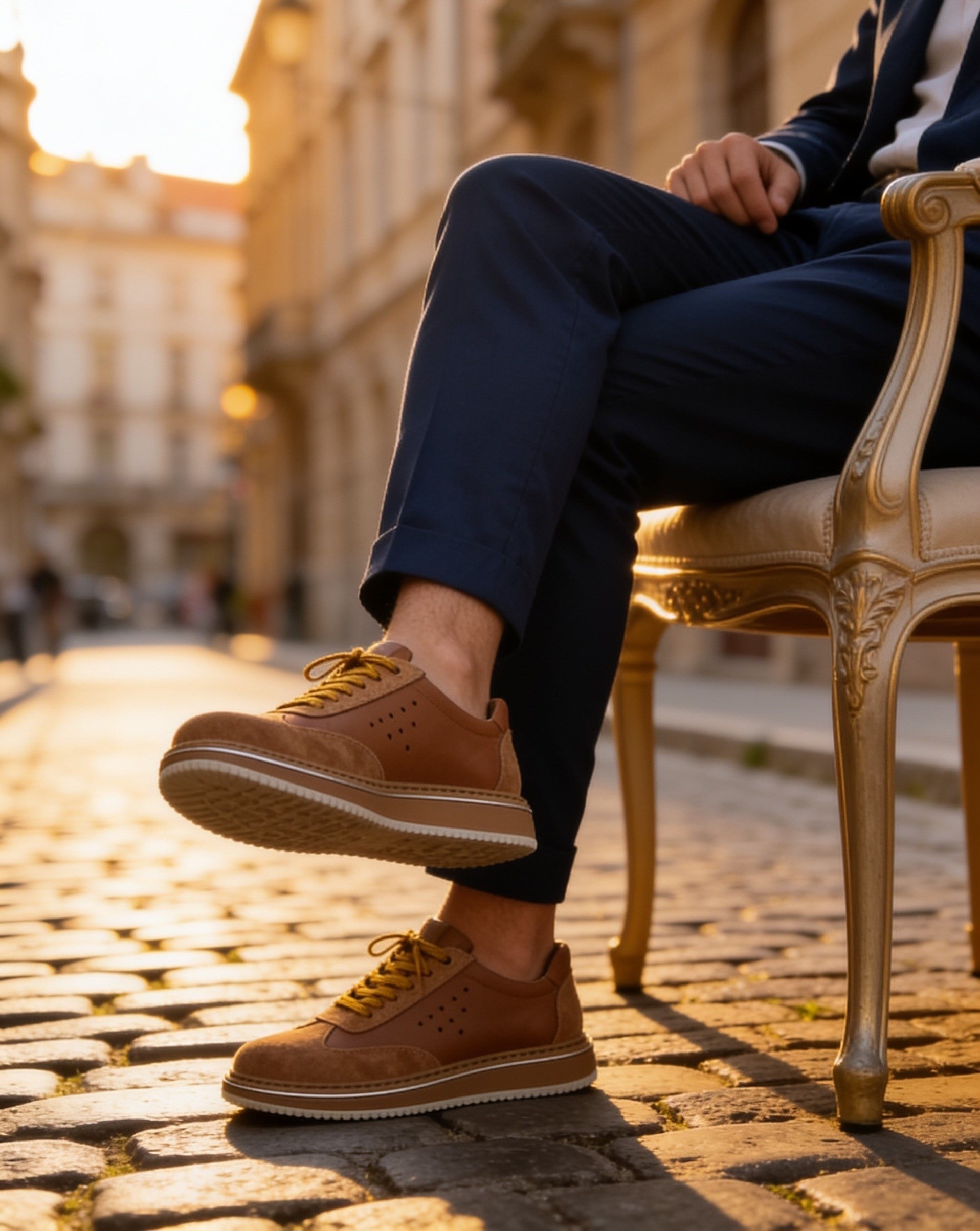 Hnt 1882 Premium Taba Bal Taban  İçi Dışı Hakiki Deri Erkek Sneakers 
