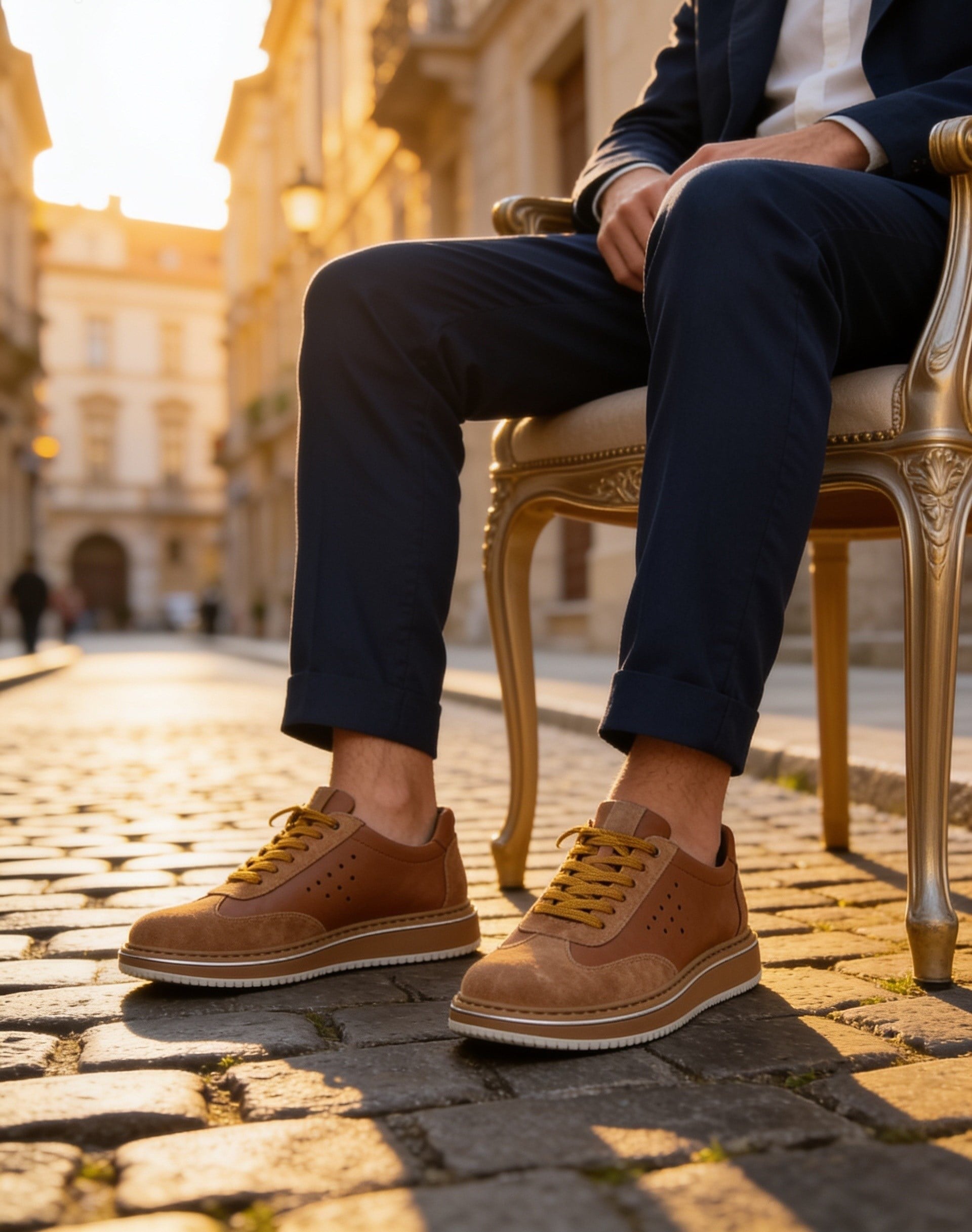  Hnt 1882 Premium Taba Bal Taban  İçi Dışı Hakiki Deri Erkek Sneakers 