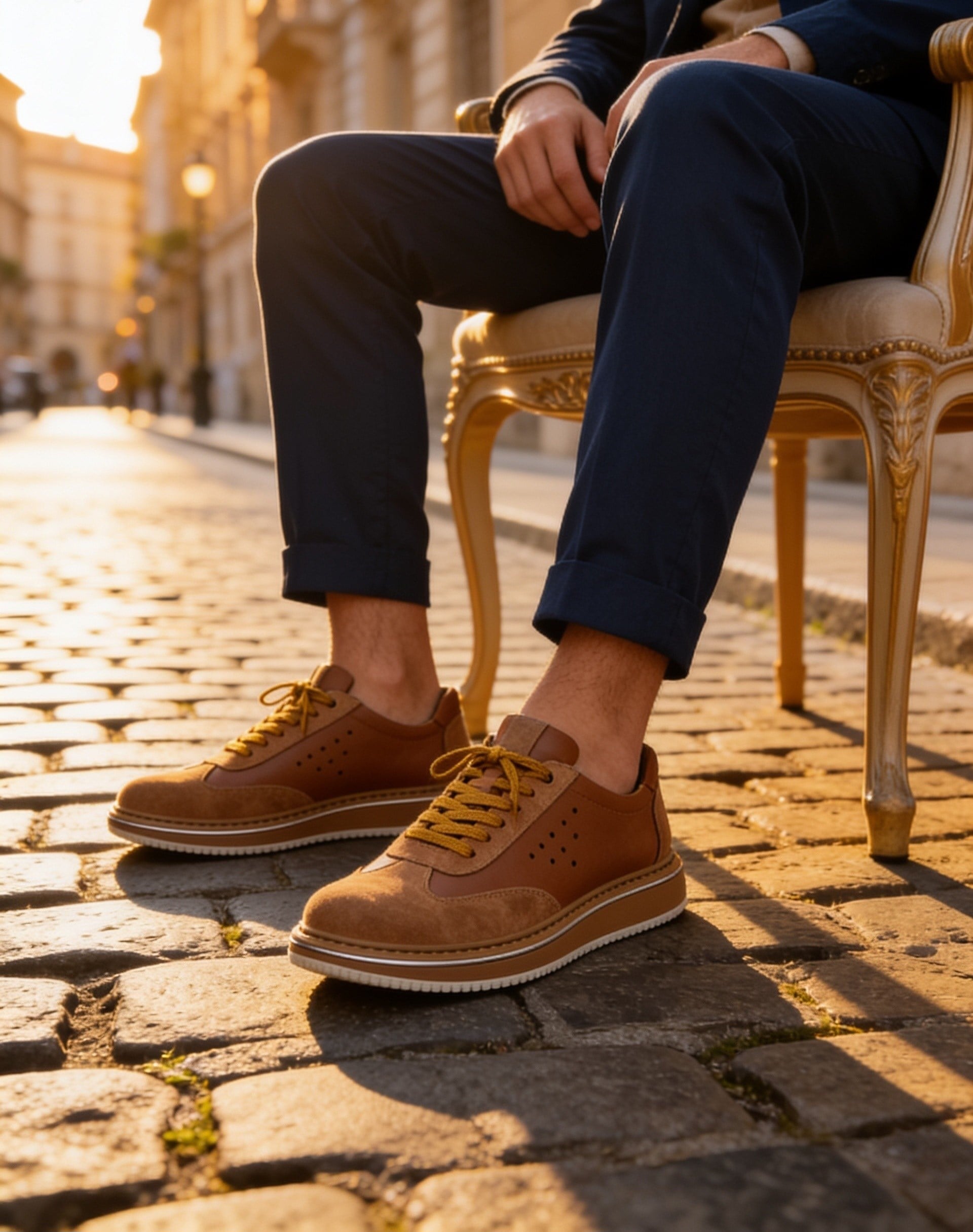  Hnt 1882 Premium Taba Bal Taban  İçi Dışı Hakiki Deri Erkek Sneakers 
